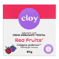 Sabonete Cloy Creme Hidratante Red Fruits 80g