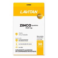 Suplemento VitamÍnico Lavitan Zinco 29,59mg 30 Comprimidos