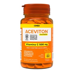 Aceviton Imunidade Vitamina C 500mg 60comp Mastigáveis