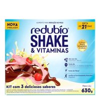 Kit Redubío Shake Dieta De 21 Dias Com 3 Sabores 630g