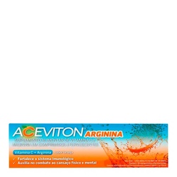 Aceviton Arginina Sabor Laranja Com 16 Comprimidos Efervescentes