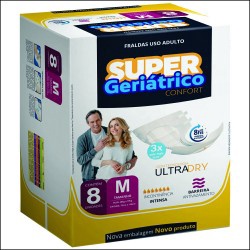 Fralda Super Geriatrico Confort M 08 Unidades