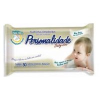 Toalhas Umedecidas Personalidade Baby 50 Unidades