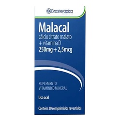Malacal 250/2,5 Mg 30 Comprimidos Calcio+vitamina D3