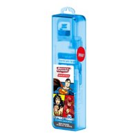 Kit Dentalclean Liga Da Justiça Com 1 Escova De Dente + 1 Gel Dental + 1 Fio Dental