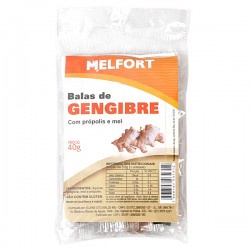 Melfort Bala De Gengibre Com Propolis E Mel 40 G