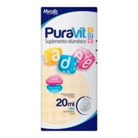 Puravit A D E Myralis 20ml Solução Oral Gotas