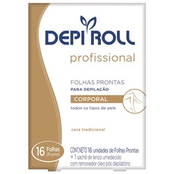 Depilador Corporal Depiroll Folhas Tradicionais Com 8 Pares