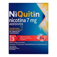 Niquitin 7mg Adesivos Para Parar De Fumar Com 7 Unidades