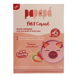 Cereal Infantil Papapá Aveia Morango E Beterraba 170g