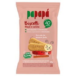 Biscoito Infantil Papapa Biscotti MaÇa E Canela 60g