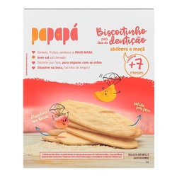 Biscoito Infantil Papapá Maçã E Abóbora 36g