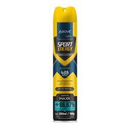Desodorante Antitranspirante Above Aero Maxx Sport Energy Men 250ml/150g