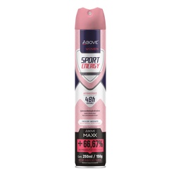 Desodorante Antitranspirante Above Aero Maxx Sport Energy Women 250ml/150g