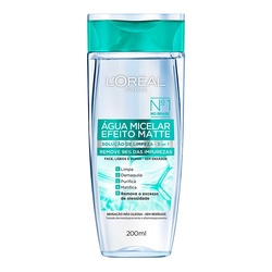 Água Micelar L'oréal Paris Efeito Matte Solução De Limpeza Facial 200ml