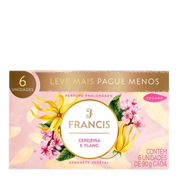 Kit Sabonete Francis 90g Classico Cerejeira E Ylang 6 Unidades De Cada