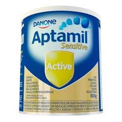 Fórmula Infantil Aptamil Sensitive Active Danone 1 A 6 Anos Com 800g