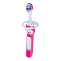 Escova De Dente Para BebÊs Mam Baby's Brush 6 Meses+ Rosa Com 1 Unidade