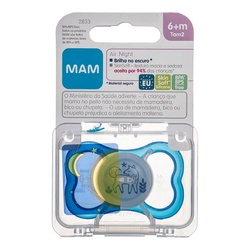 Chupeta Mam Air Night 6+ Meses Azul Unidade
